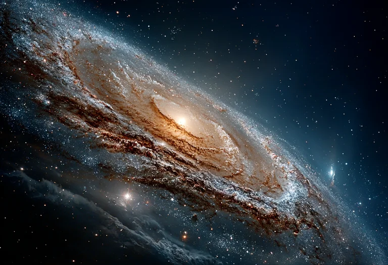 A breathtaking view of a spiral galaxy, its arms swirling with stars