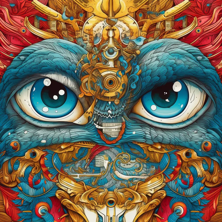 A close-up, highly detailed, and intricate depiction of a fantastical